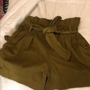 Top shop paper bag shorts